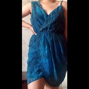 Bebe Blue Combo Dress